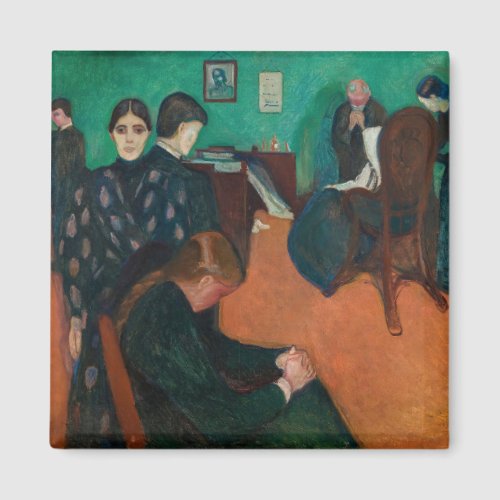 Edvard Munch _ Death in the Sickroom v1 Magnet