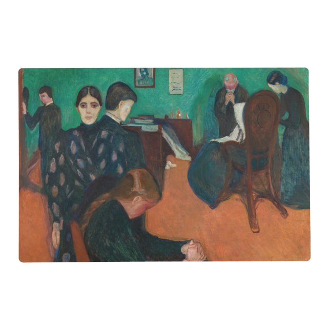 Edvard Munch - Death in the Sickroom v1 Placemat (Front)