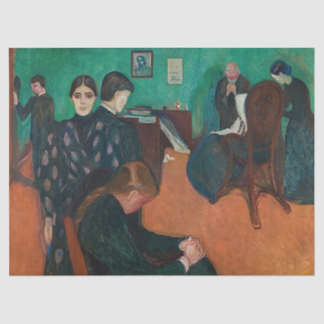 Edvard Munch - Death in the Sickroom v1 Tissue Paper (Front)
