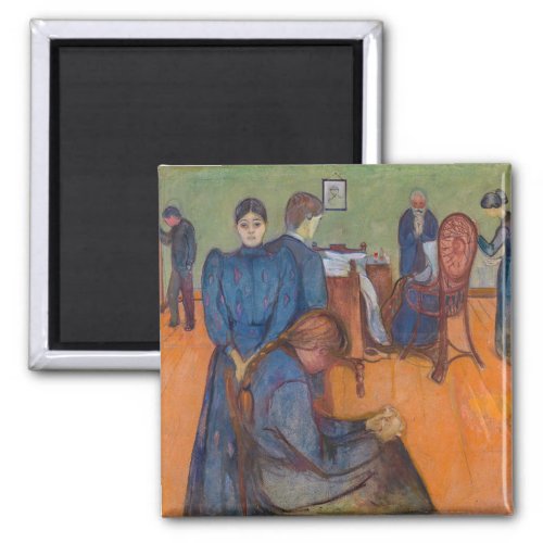 Edvard Munch _ Death in the Sickroom v2 Magnet