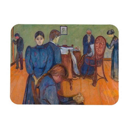 Edvard Munch _ Death in the Sickroom v2 Magnet