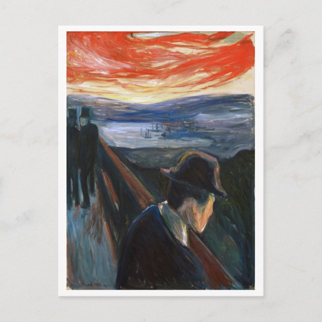Edvard Munch Despair Postcard (Front)