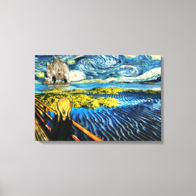 Edvard Munch - Edvard Meets Vincent Canvas Print (Front)