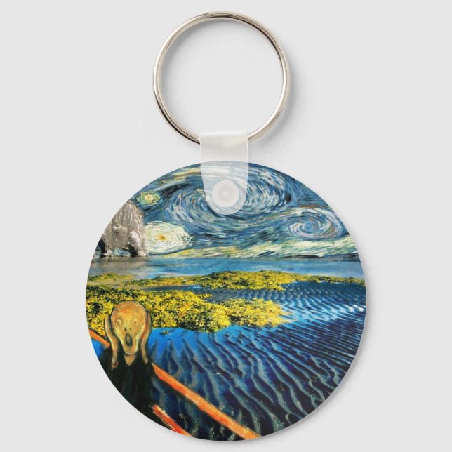 Edvard Munch - Edvard Meets Vincent Keychain (Front)