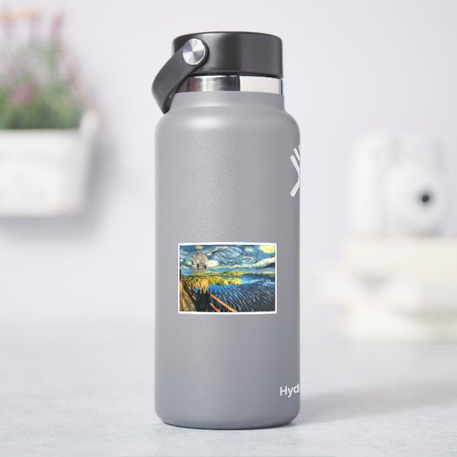 Edvard Munch - Edvard Meets Vincent Sticker (HydroFlask)