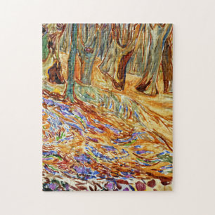 Edvard Munch - Elm Forest in Spring Jigsaw Puzzle