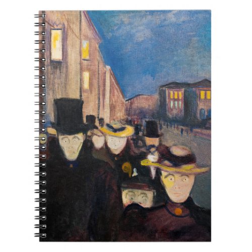 Edvard Munch _ Evening on Karl Johan Street Notebook