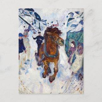 Edvard Munch Galloping Horse Postcard