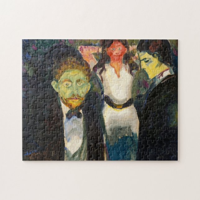Edvard Munch - Jealousy Jigsaw Puzzle (Horizontal)