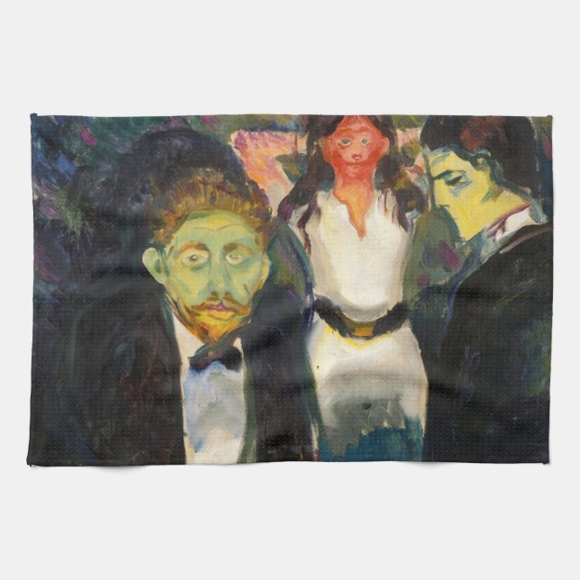 Edvard Munch - Jealousy Kitchen Towel (Horizontal)