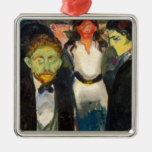 Edvard Munch - Jealousy Metal Ornament