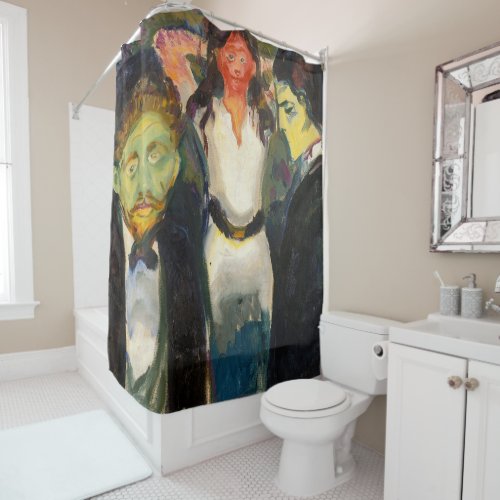 Edvard Munch _ Jealousy Shower Curtain