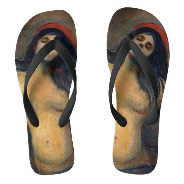 Edvard Munch - Madonna Flip Flops (Footbed)