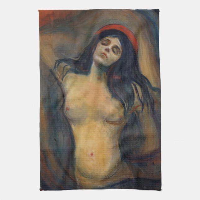 Edvard Munch - Madonna Kitchen Towel (Vertical)