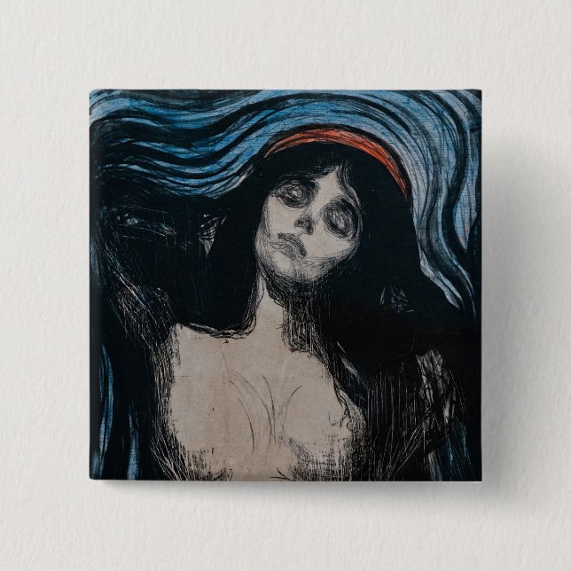 Edvard Munch - Madonna Lithography Button (Front)