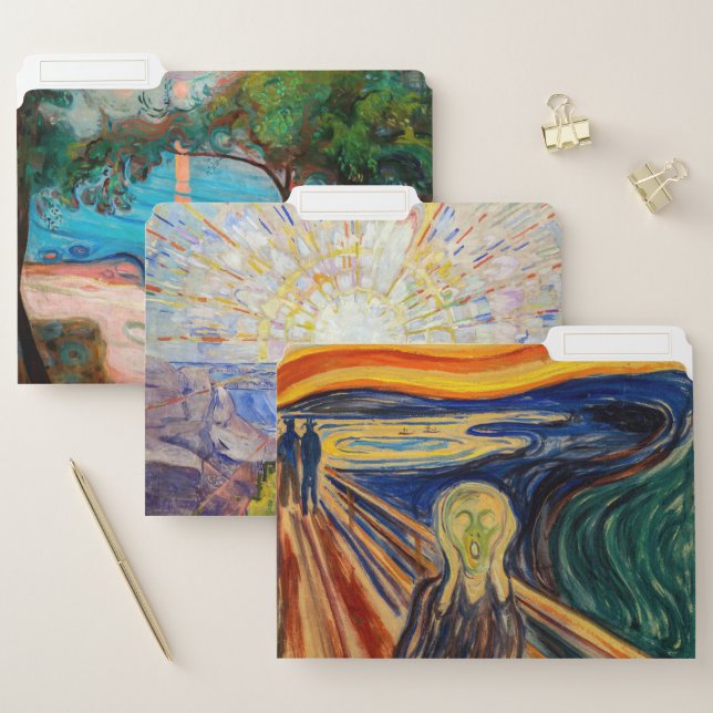 Edvard Munch - Masterpieces Selection File Folder (Set)