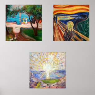 Edvard Munch - Masterpieces Selection Wall Art Sets
