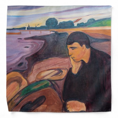 Edvard Munch _ Melancholy 1894 Bandana