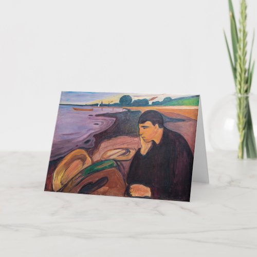 Edvard Munch _ Melancholy 1894 Card