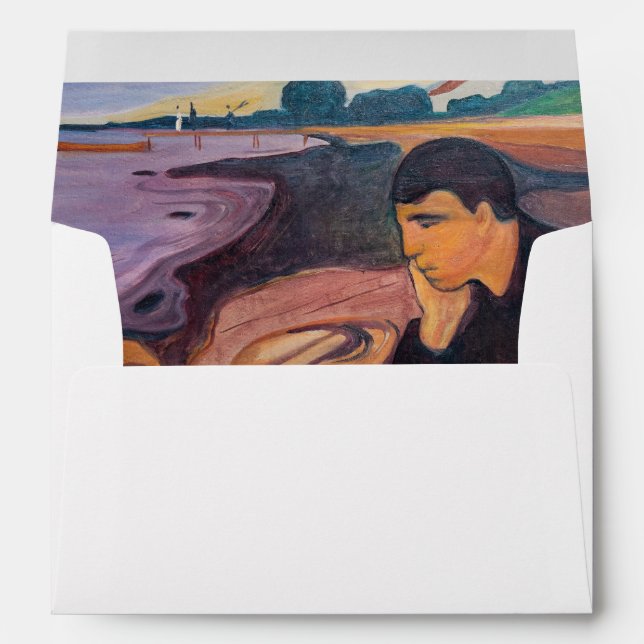 Edvard Munch - Melancholy 1894 Envelope (Back (Bottom))