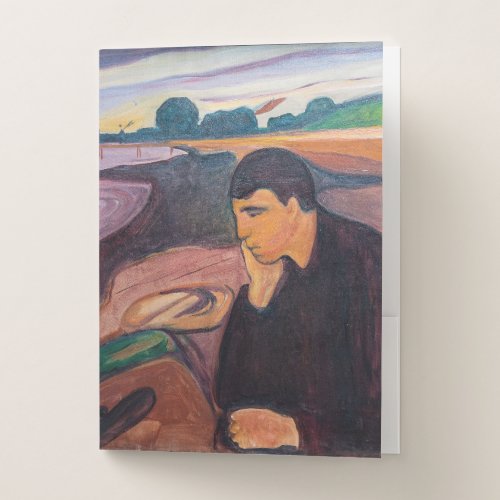 Edvard Munch _ Melancholy 1894 Pocket Folder
