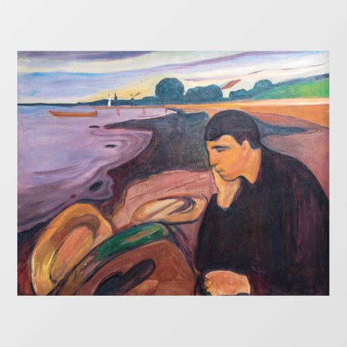 Edvard Munch _ Melancholy 1894 Wall Decal