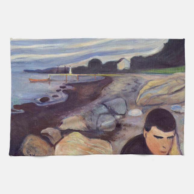 Edvard Munch - Melancholy Kitchen Towel (Horizontal)