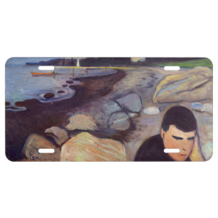 Edvard Munch - Melancholy License Plate