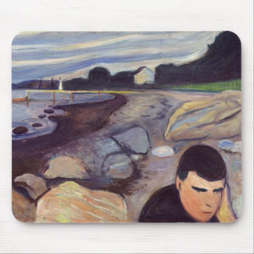 Edvard Munch _ Melancholy Mouse Pad