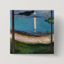 Edvard Munch - Moonlight Button