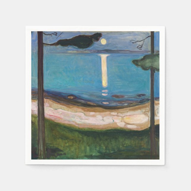 Edvard Munch - Moonlight Napkins (Front)