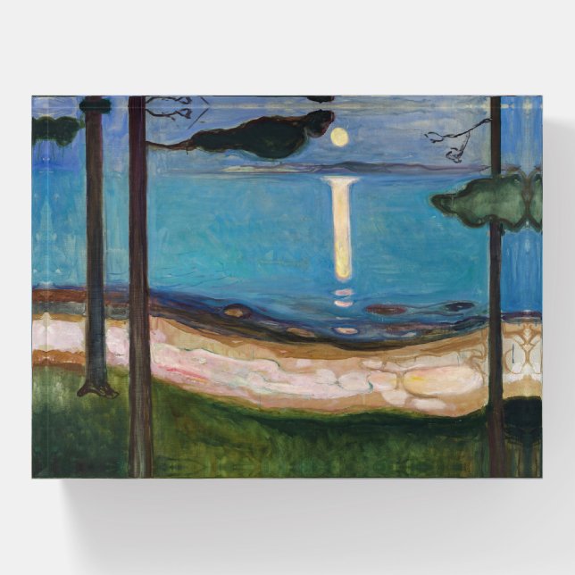 Edvard Munch - Moonlight Paperweight (Front)