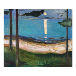 Edvard Munch - Moonlight Photo Print