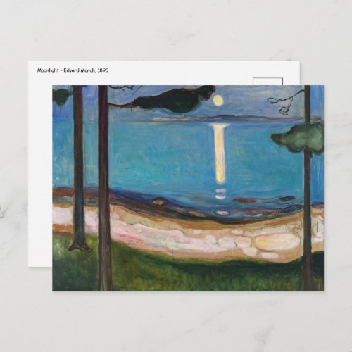 Edvard Munch _ Moonlight Postcard