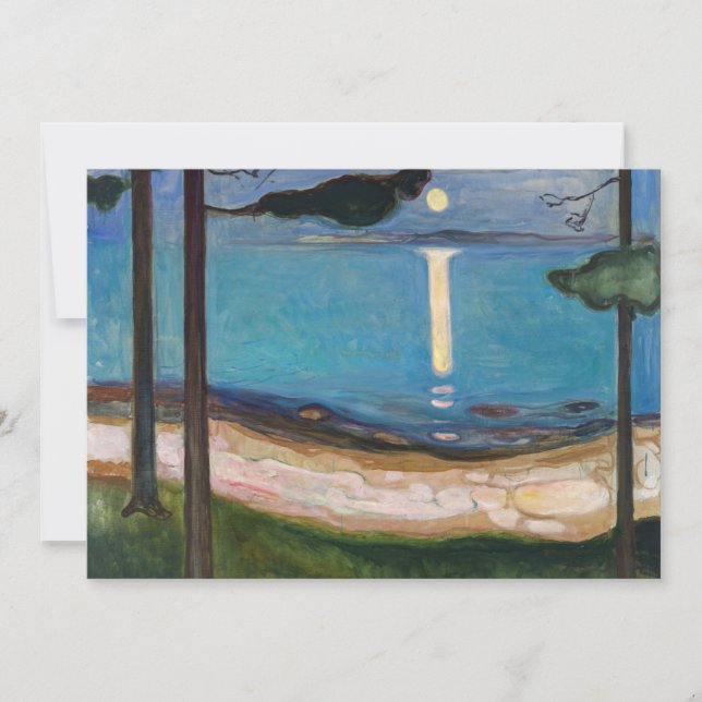 Edvard Munch - Moonlight Thank You Card (Front)