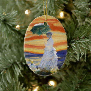Edvard Munch Ms Monet and The Scream Ceramic Ornament
