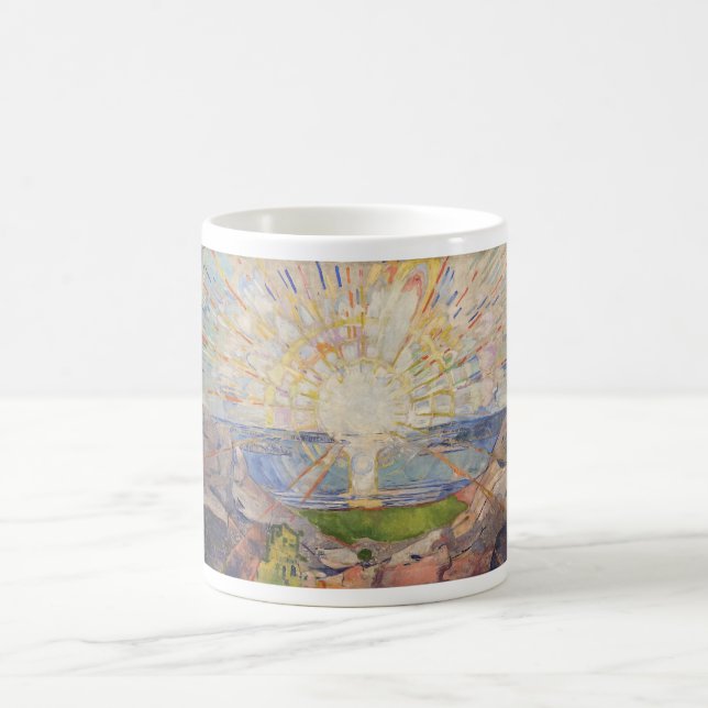 Edvard Munch Mural Painting The Sun (Solen) (1911) Coffee Mug (Center)