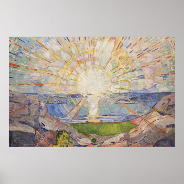 Edvard Munch Mural Painting The Sun (Solen) (1911) Poster (Front)