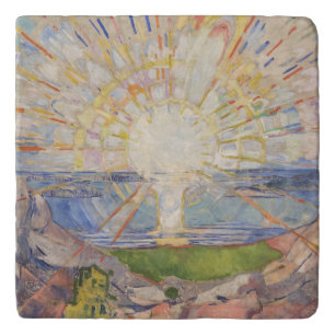 Edvard Munch Mural Painting The Sun (Solen) (1911) Trivet