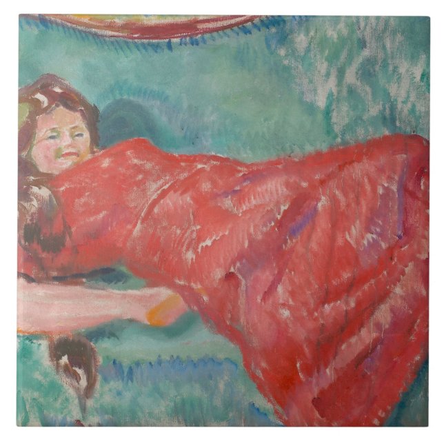 Edvard Munch - On the Sofa Tile (Front)
