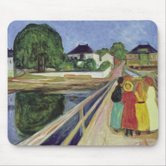 Edvard Munch Painting Girls on the Bridge (c 1902) Mouse Pad