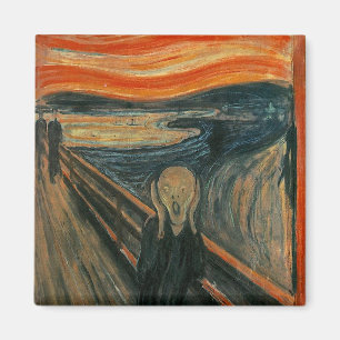 Edvard Munch Painting The Scream (Skrik) 1893 Magnet
