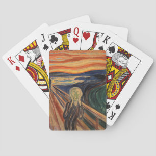 Edvard Munch Painting The Scream (Skrik) 1910 Poker Cards