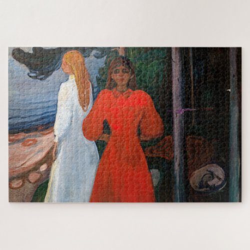 Edvard Munch _ Red and White Jigsaw Puzzle
