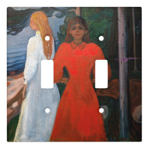 Edvard Munch - Red and White Light Switch Cover
