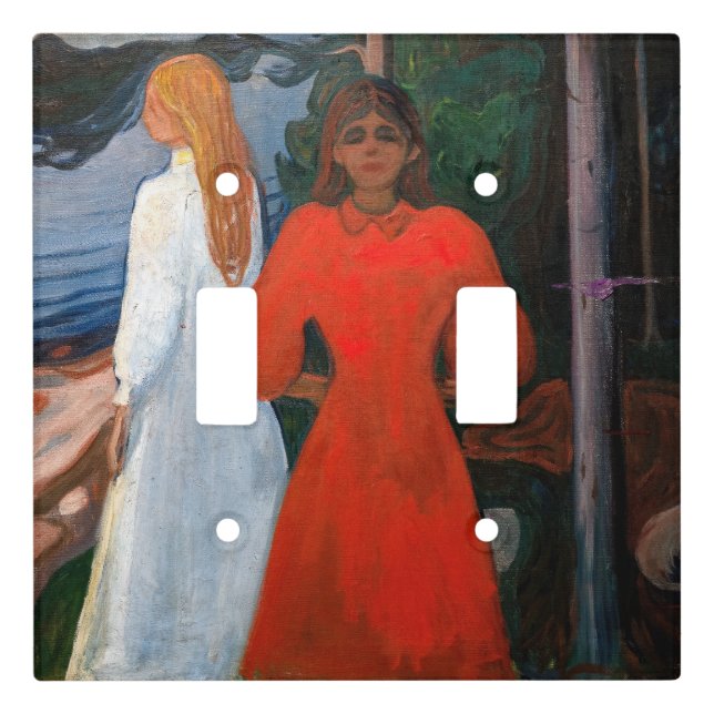 Edvard Munch - Red and White Light Switch Cover (Front)