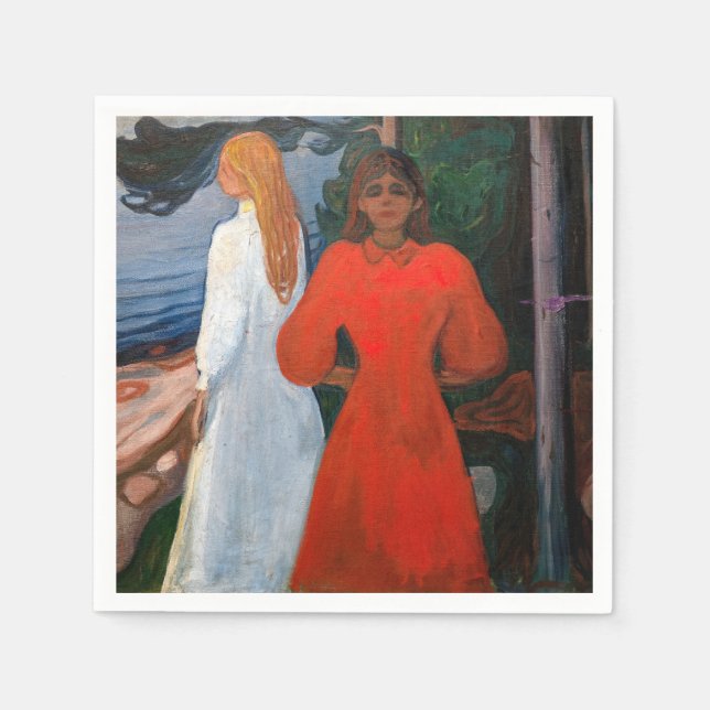 Edvard Munch - Red and White Napkins (Front)