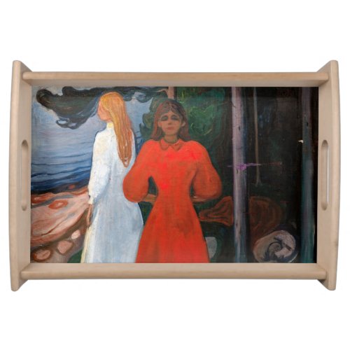 Edvard Munch _ Red and White Serving Tray