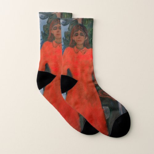 Edvard Munch _ Red and White Socks