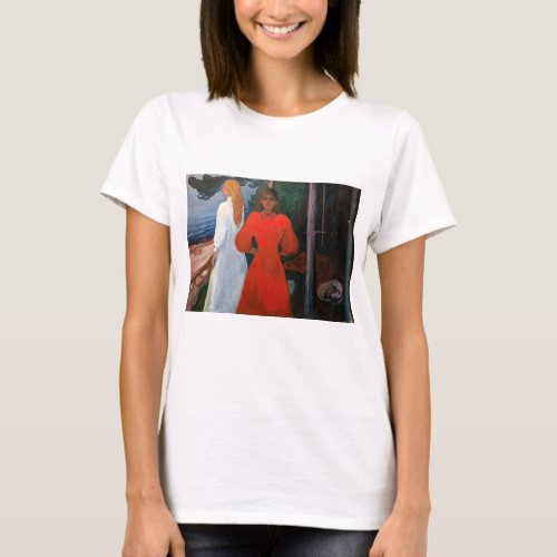 Edvard Munch _ Red and White T_Shirt